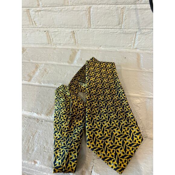 Robert Talbott Best of Class Van Boven Men's Tie Yellow 100% Silk - Picture 1 of 7